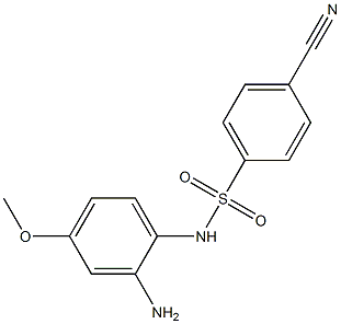 N-(2-amino-4-methoxyphenyl)-4-cyanobenzene-1-sulfonamide 结构式