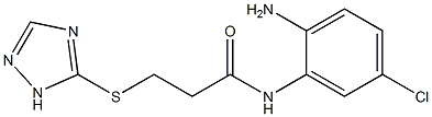 N-(2-amino-5-chlorophenyl)-3-(1H-1,2,4-triazol-5-ylsulfanyl)propanamide