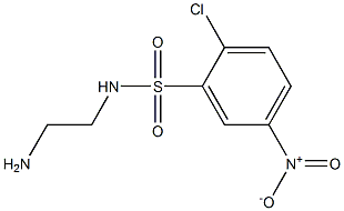 N-(2-aminoethyl)-2-chloro-5-nitrobenzene-1-sulfonamide Struktur