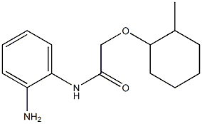 N-(2-aminophenyl)-2-[(2-methylcyclohexyl)oxy]acetamide Struktur