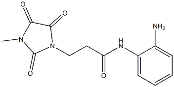 N-(2-aminophenyl)-3-(3-methyl-2,4,5-trioxoimidazolidin-1-yl)propanamide Structure