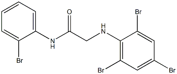 N-(2-bromophenyl)-2-[(2,4,6-tribromophenyl)amino]acetamide Struktur