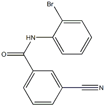 N-(2-bromophenyl)-3-cyanobenzamide Structure