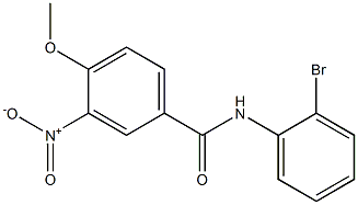 N-(2-bromophenyl)-4-methoxy-3-nitrobenzamide Struktur