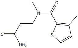 N-(2-carbamothioylethyl)-N,3-dimethylthiophene-2-carboxamide Struktur