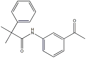 N-(3-acetylphenyl)-2-methyl-2-phenylpropanamide Structure