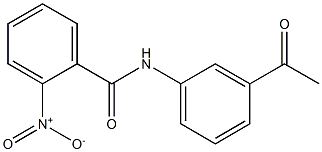 N-(3-acetylphenyl)-2-nitrobenzamide 结构式