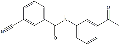 N-(3-acetylphenyl)-3-cyanobenzamide Struktur