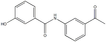 N-(3-acetylphenyl)-3-hydroxybenzamide Struktur