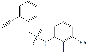 N-(3-amino-2-methylphenyl)-1-(2-cyanophenyl)methanesulfonamide Struktur