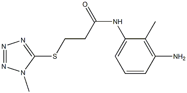N-(3-amino-2-methylphenyl)-3-[(1-methyl-1H-1,2,3,4-tetrazol-5-yl)sulfanyl]propanamide