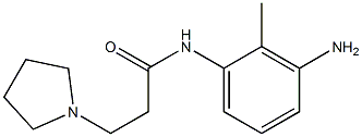 N-(3-amino-2-methylphenyl)-3-pyrrolidin-1-ylpropanamide Struktur