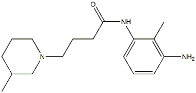 N-(3-amino-2-methylphenyl)-4-(3-methylpiperidin-1-yl)butanamide Struktur