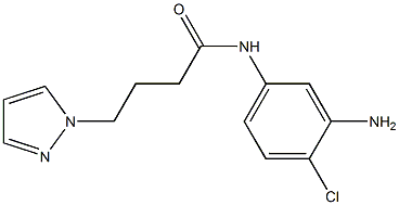 N-(3-amino-4-chlorophenyl)-4-(1H-pyrazol-1-yl)butanamide 结构式
