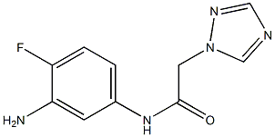 N-(3-amino-4-fluorophenyl)-2-(1H-1,2,4-triazol-1-yl)acetamide Structure