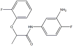 N-(3-amino-4-fluorophenyl)-2-(2-fluorophenoxy)propanamide Struktur