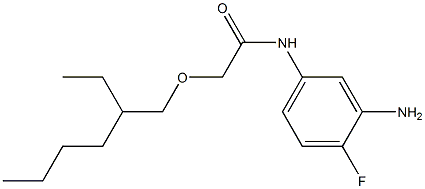N-(3-amino-4-fluorophenyl)-2-[(2-ethylhexyl)oxy]acetamide Structure