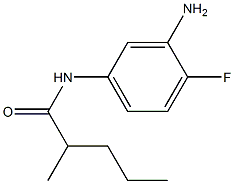 N-(3-amino-4-fluorophenyl)-2-methylpentanamide 化学構造式