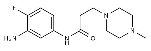 N-(3-amino-4-fluorophenyl)-3-(4-methylpiperazin-1-yl)propanamide