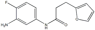 N-(3-amino-4-fluorophenyl)-3-(furan-2-yl)propanamide Struktur