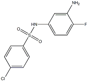 N-(3-amino-4-fluorophenyl)-4-chlorobenzene-1-sulfonamide Structure