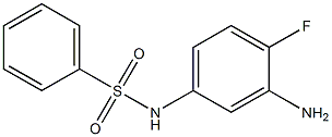 N-(3-amino-4-fluorophenyl)benzenesulfonamide Structure