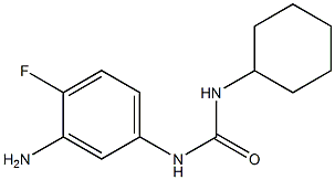 N-(3-amino-4-fluorophenyl)-N'-cyclohexylurea Struktur
