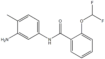 N-(3-amino-4-methylphenyl)-2-(difluoromethoxy)benzamide 结构式