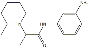 N-(3-aminophenyl)-2-(2-methylpiperidin-1-yl)propanamide Struktur