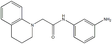 N-(3-aminophenyl)-2-(3,4-dihydroquinolin-1(2H)-yl)acetamide 结构式
