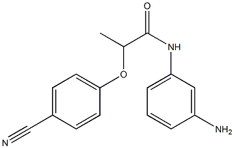 N-(3-aminophenyl)-2-(4-cyanophenoxy)propanamide 结构式