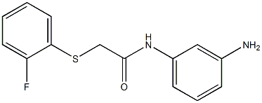 N-(3-aminophenyl)-2-[(2-fluorophenyl)sulfanyl]acetamide
