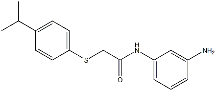 N-(3-aminophenyl)-2-{[4-(propan-2-yl)phenyl]sulfanyl}acetamide