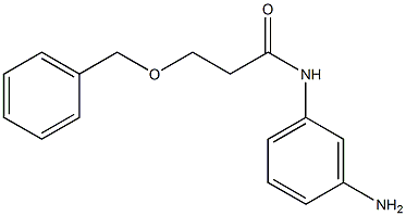 N-(3-aminophenyl)-3-(benzyloxy)propanamide 结构式