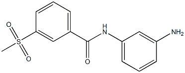 N-(3-aminophenyl)-3-(methylsulfonyl)benzamide Struktur