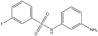 N-(3-aminophenyl)-3-fluorobenzenesulfonamide Struktur