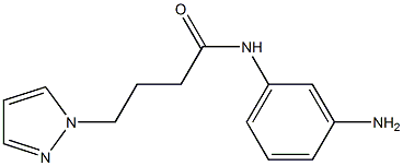 N-(3-aminophenyl)-4-(1H-pyrazol-1-yl)butanamide Structure