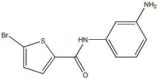 N-(3-aminophenyl)-5-bromothiophene-2-carboxamide Struktur