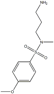 N-(3-aminopropyl)-4-methoxy-N-methylbenzene-1-sulfonamide Structure