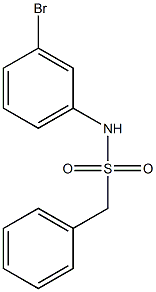 N-(3-bromophenyl)-1-phenylmethanesulfonamide Structure