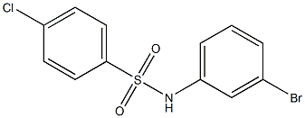 N-(3-bromophenyl)-4-chlorobenzene-1-sulfonamide Structure