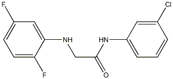 N-(3-chlorophenyl)-2-[(2,5-difluorophenyl)amino]acetamide Struktur