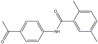 N-(4-acetylphenyl)-2,5-dimethylbenzamide Structure