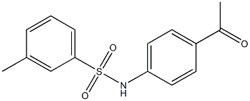 N-(4-acetylphenyl)-3-methylbenzenesulfonamide Struktur
