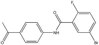 N-(4-acetylphenyl)-5-bromo-2-fluorobenzamide Structure