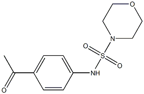 N-(4-acetylphenyl)morpholine-4-sulfonamide Struktur