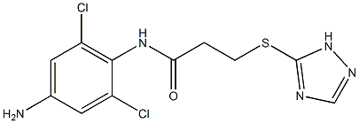 N-(4-amino-2,6-dichlorophenyl)-3-(1H-1,2,4-triazol-5-ylsulfanyl)propanamide