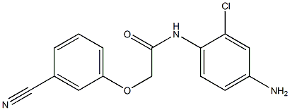 N-(4-amino-2-chlorophenyl)-2-(3-cyanophenoxy)acetamide Struktur