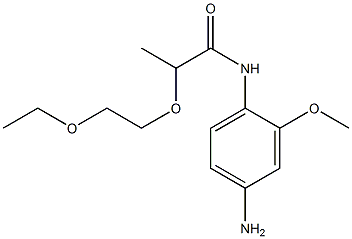 N-(4-amino-2-methoxyphenyl)-2-(2-ethoxyethoxy)propanamide Struktur