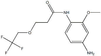 N-(4-amino-2-methoxyphenyl)-3-(2,2,2-trifluoroethoxy)propanamide Structure